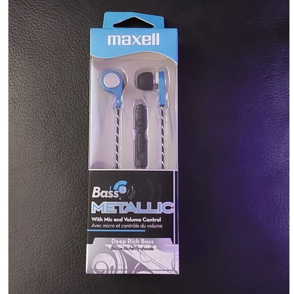 Maxell Bass 13 Metallic Earbuds - Picture 1 of 11